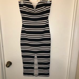 Women strapless sexy dress